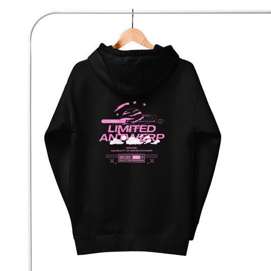 Unisex Hoodie - Limited Dreams BLACK/PINK