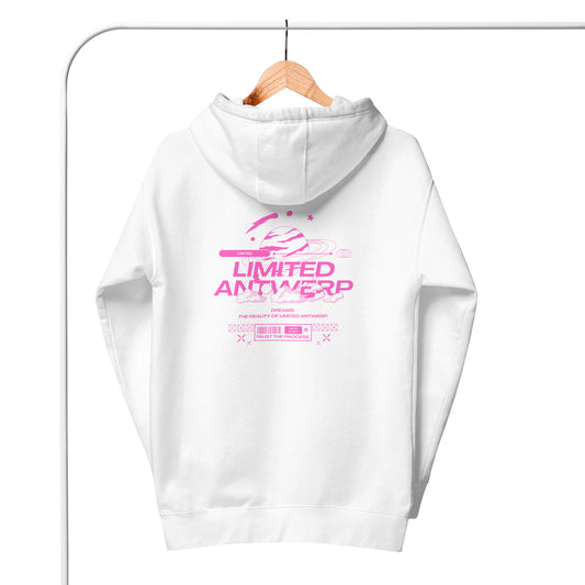 Unisex Limited Dreams Hoodie WHITE/PINK